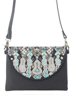 MYRA SAHARA SKY CROSSBODY BAG IN FROSTED BLACK NWT